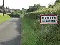 Entrée de Moitron-sur-Sarthe.