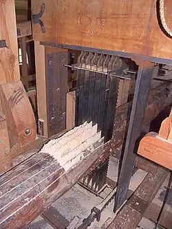 Arrière du châssis à scies, de Het Jonge Schaap