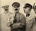 Molotov, Staline et Vorochilov le 25 juin 1937.
