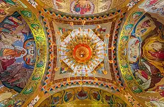 Plafond de l'église du monastère.