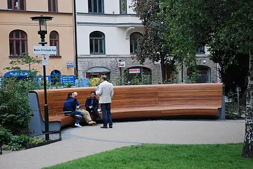 Le banc de Fredrik Wretman.