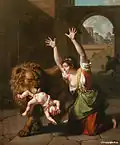 Le Lion de Florence, 1801, huile sur toile, 163&nbsp;×&nbsp;194&nbsp;cm, Louvre.