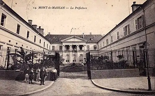 Préfecture des landes vers le début du XXe&nbsp;siècle