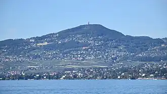 Vue du mont Pèlerin depuis le lac Léman