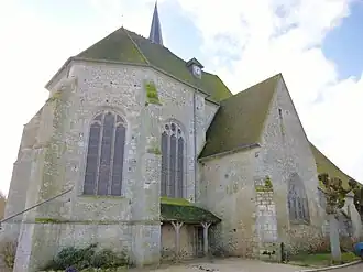 L'église Notre-Dame-et-Saint-Blaisevue de l'est.