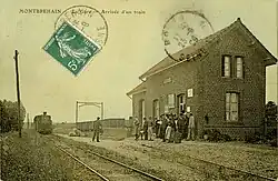 La gare vers 1910 (carte postale).