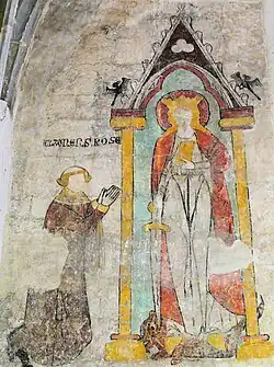 Peinture murale de la chapelle Saint-André.