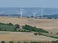 Le Lauragais, vue vers le nord-est