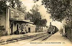 La gare de Montfavet vers 1900.