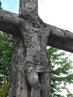 Détail de la croix de chemin.