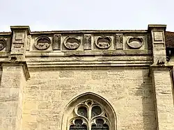 Détail de la façade sud.