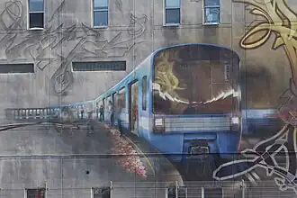 Murale de la Mission Old Brewery, rue Clark.