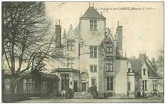 Le château de Candé en 1908.