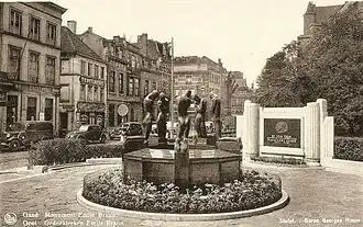 Le monument original à Emile Braun à Gand.