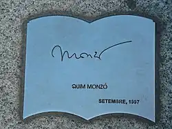 Signature de Quim Monzó