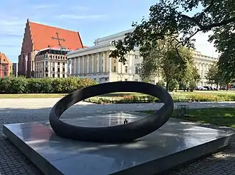 Monument au héros Witold Pilecki à Wrocław.