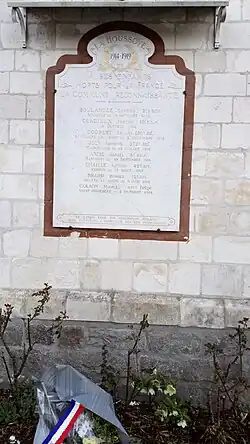 Le monument aux morts 1914-1918.