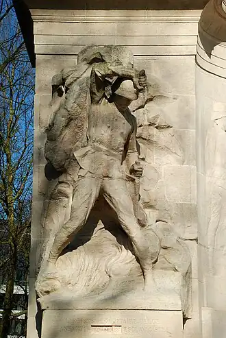 «&nbsp;L'héroïsme militaire belge anéantit l'(Arabe) esclavagiste&nbsp;».