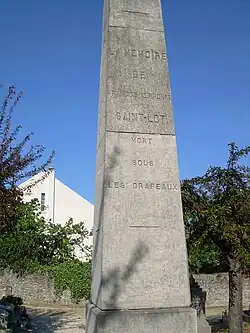 Le monument aux morts de la guerre franco-allemande de 1870.