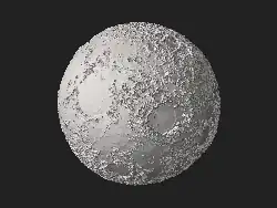 Modèle insteractif montrant des "pointes" aux endroits escarpés.