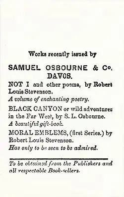 Facsimilé. Publicité pour les trois premières publications de Lloyd