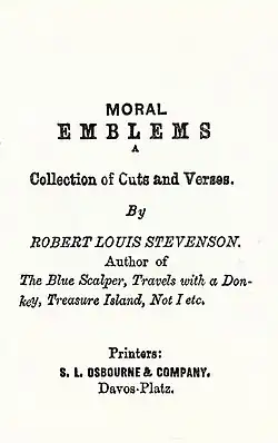 Facsimilé. Typographie en majuscules, droites et italiques