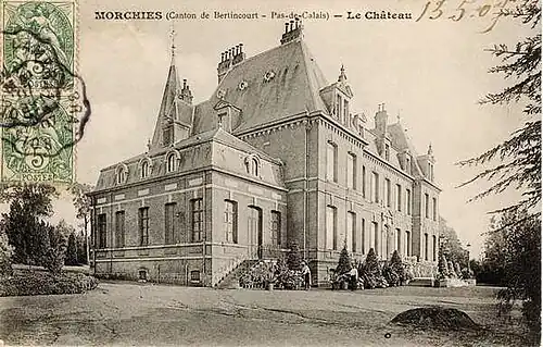 Carte postale du château en 1907.