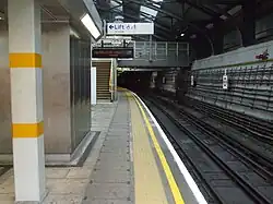 Le quai 5, vu vers le sud.