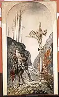 Le Juif errant (rencontrant le Christ) par G. Moreau (v. 1870)