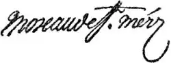 signature de Médéric Louis Élie Moreau de Saint-Méry