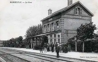 La gare au tout début du XXe&nbsp;siècle