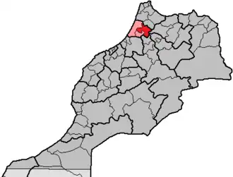 Localisation de Province de Sidi Kacem