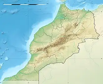Voir sur la carte topographique du Maroc