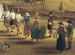 Morris dancers à Richmond, peinture anonyme de 1620