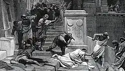 Gravure représentant la mort de Tiberius Gracchus