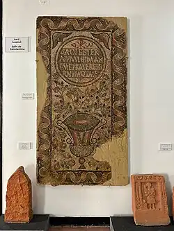 Mosaïque funéraire chrétienne du IVe&nbsp;siècle découverte à Constantine