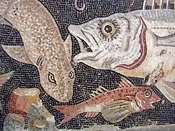 Mosaïque de Pompéi, conservée à Naples