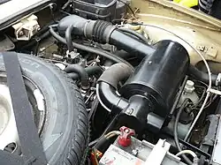 Le moteur de la Renault 5 GTL exportation pour le Canada de 1978.