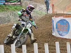 Julien Drouault sur sa Kawasaki le 15 août 2007.