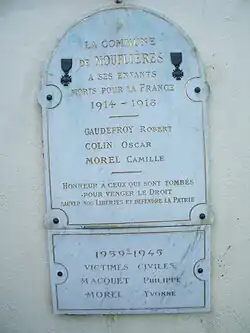 Morts pour la France.