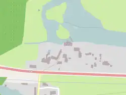 Carte des environs du moulin de la Bruère.