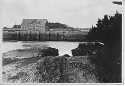 Le moulin à marée au milieu du XXe&nbsp;siècle.