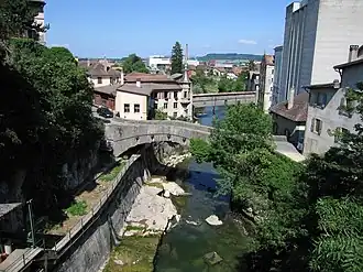 vue de drone du pont des moulinets en 2006