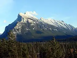 Le mont Rundle vu de la Bow Valley