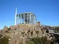 Le belvédère au sommet du mont Wellington.