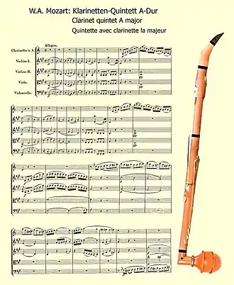 Image illustrative de l’article Quintette avec clarinette de Mozart