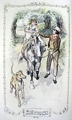 Pénible leçon d'équitation pour une fillette effayée