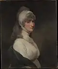 Portrait of Mrs. Thomas Pechell  (Charlotte Clavering, décédée en 1841), par John Hoppner.