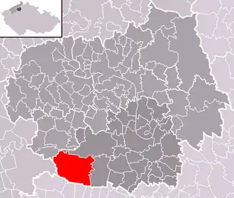 Localisation de Mšené-lázně