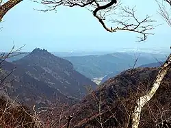 Le mont Kubote depuis le côté sud.